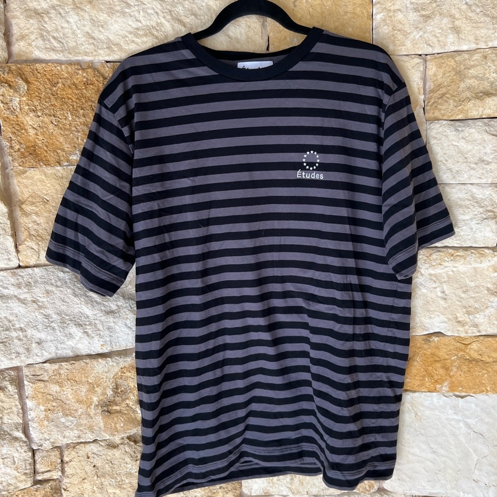 NWOT Mens Striped Études T-Shirt